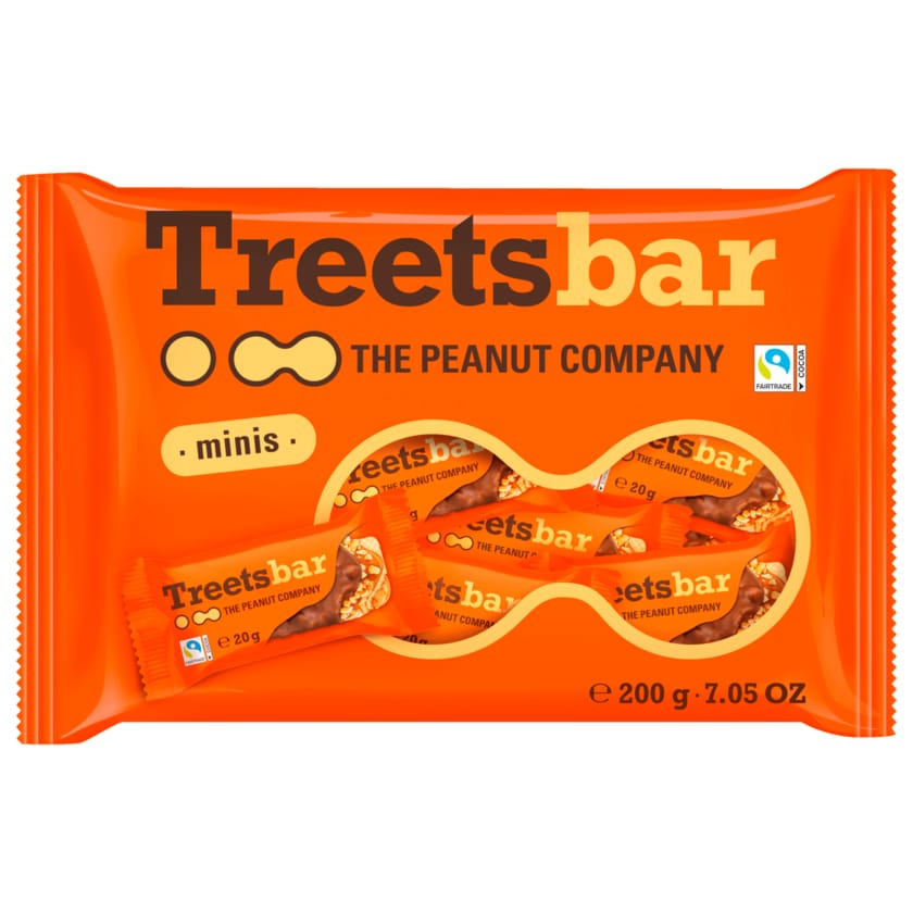 Treets The Peanut Company Treetsbar Minis 200g